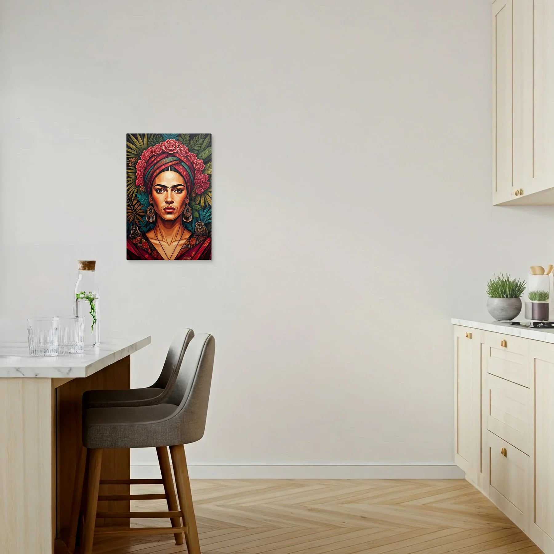 Tablou Modern - Portret Geometric Feminin-6 - vedere bucatarie