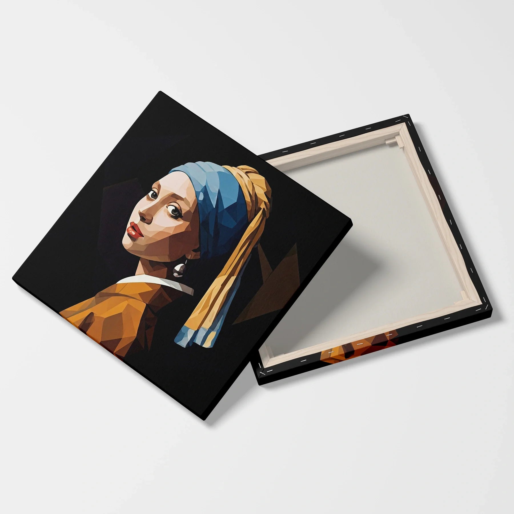 Tablou Modern - Portret Geometric cu Femeie - vedere fata verso
