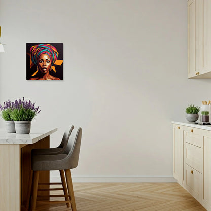Tablou Modern - Portret Geometric Feminin 9 - vedere bucatarie