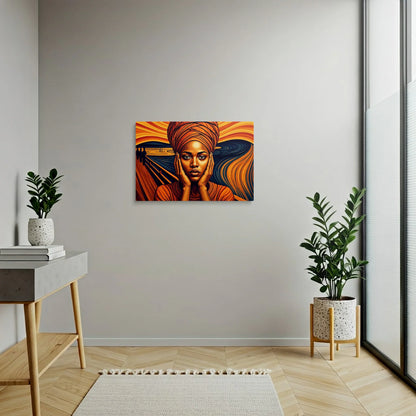 Tablou Modern - Portret Geometric African 4 - vedere hol