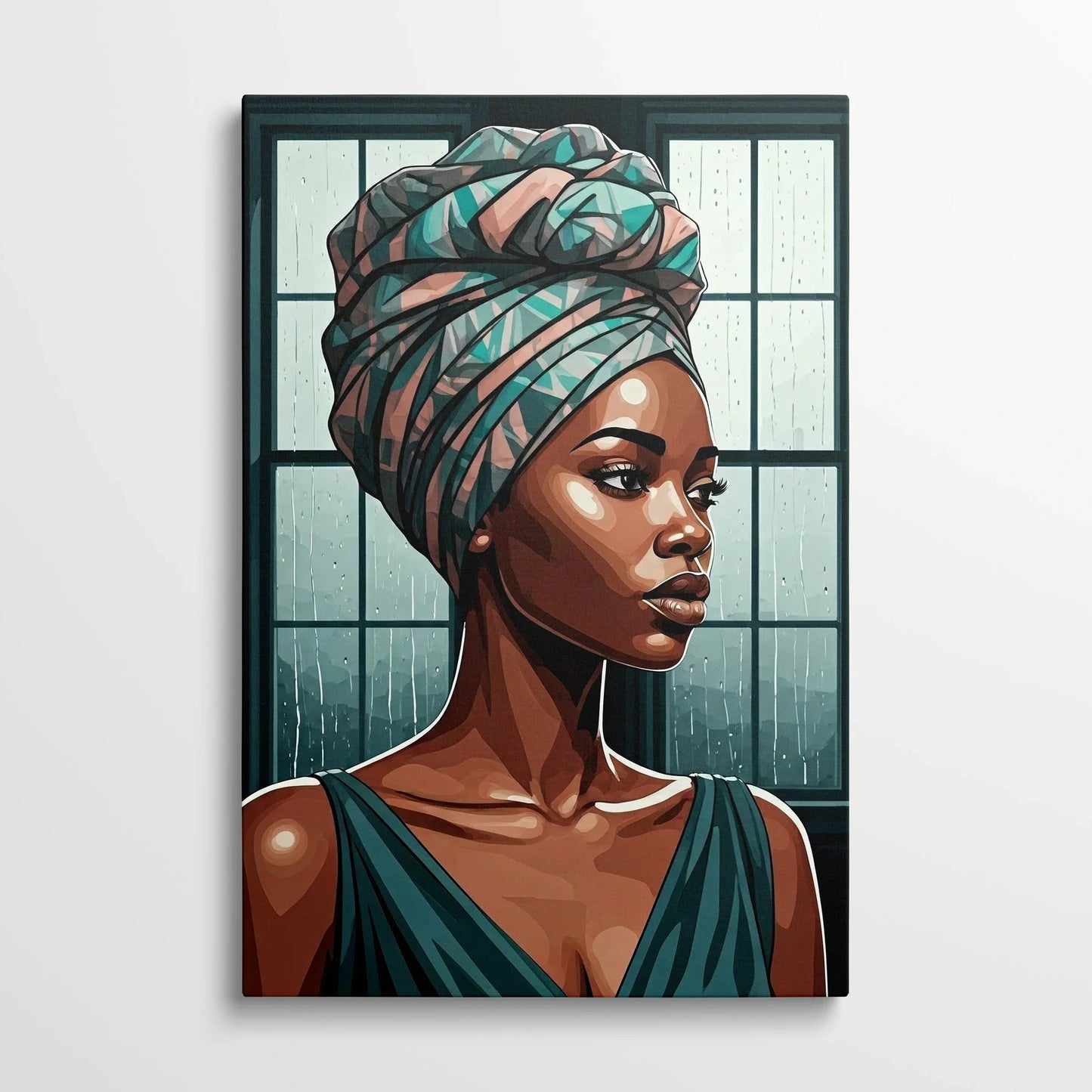 Tablou Modern - Portret Cubist Al Unui Legendar Autor de Curse - vedere din fata