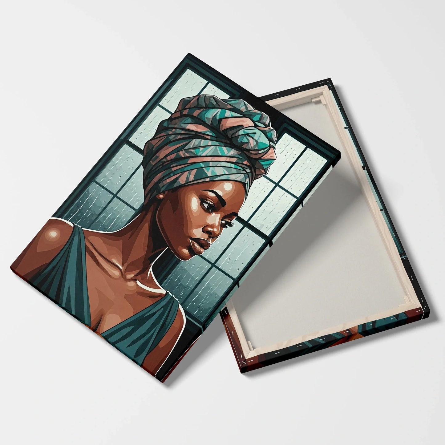 Tablou Modern - Portret Cubist Al Unui Legendar Autor de Curse - vedere fata verso