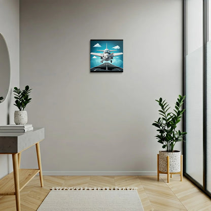 Tablou Modern - Avion Geometric în Zbor