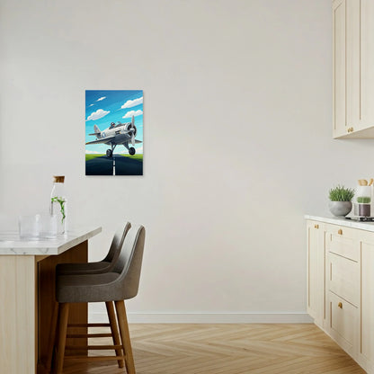 Tablou Modern - Avion Cubist Pe Cerul Albastru - vedere bucatarie