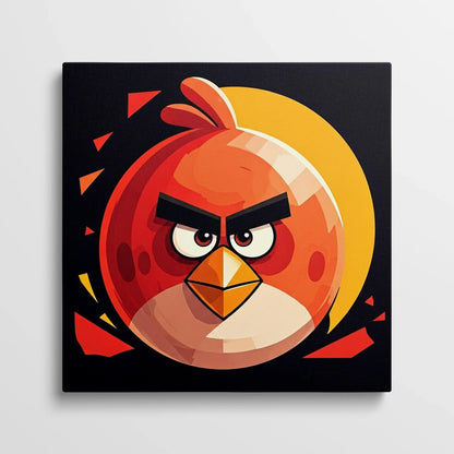 Tablou Modern - Portretul Expresiv Al Unei Păsări - vedere din fata