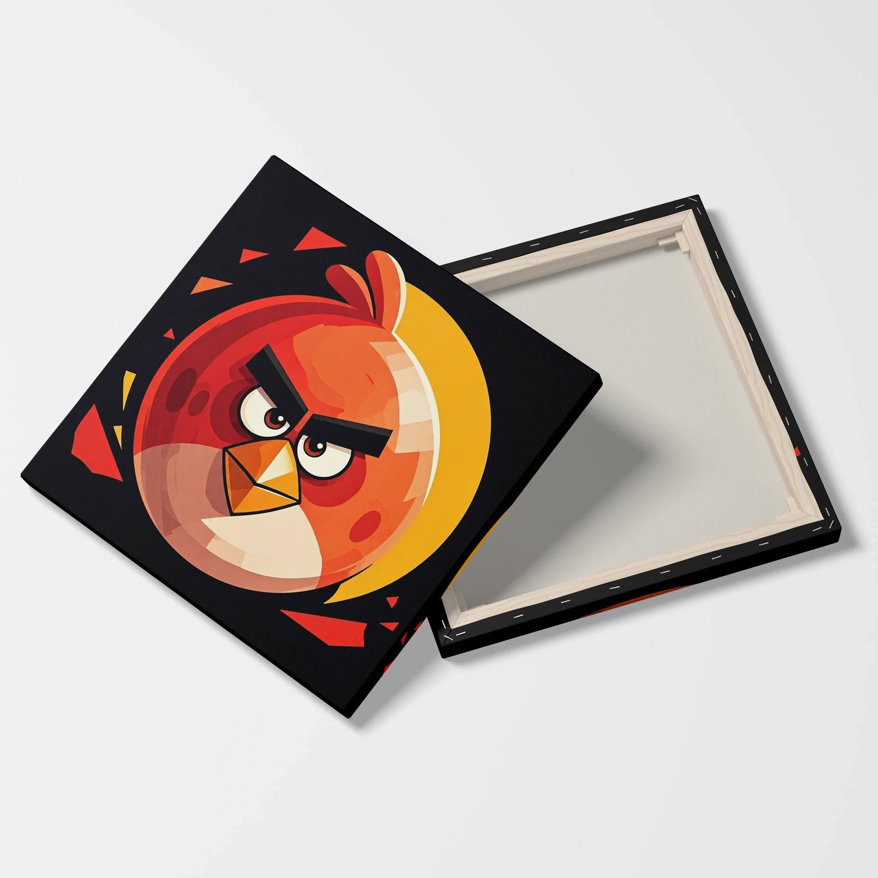 Tablou Modern - Portretul Expresiv Al Unei Păsări - vedere fata verso