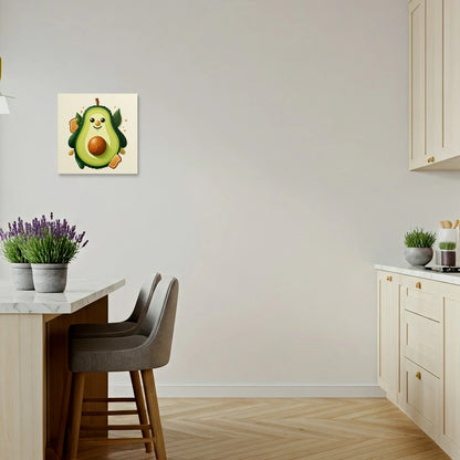 Tablou Modern - Avocado Fericit în Stil Cubist - vedere bucatarie