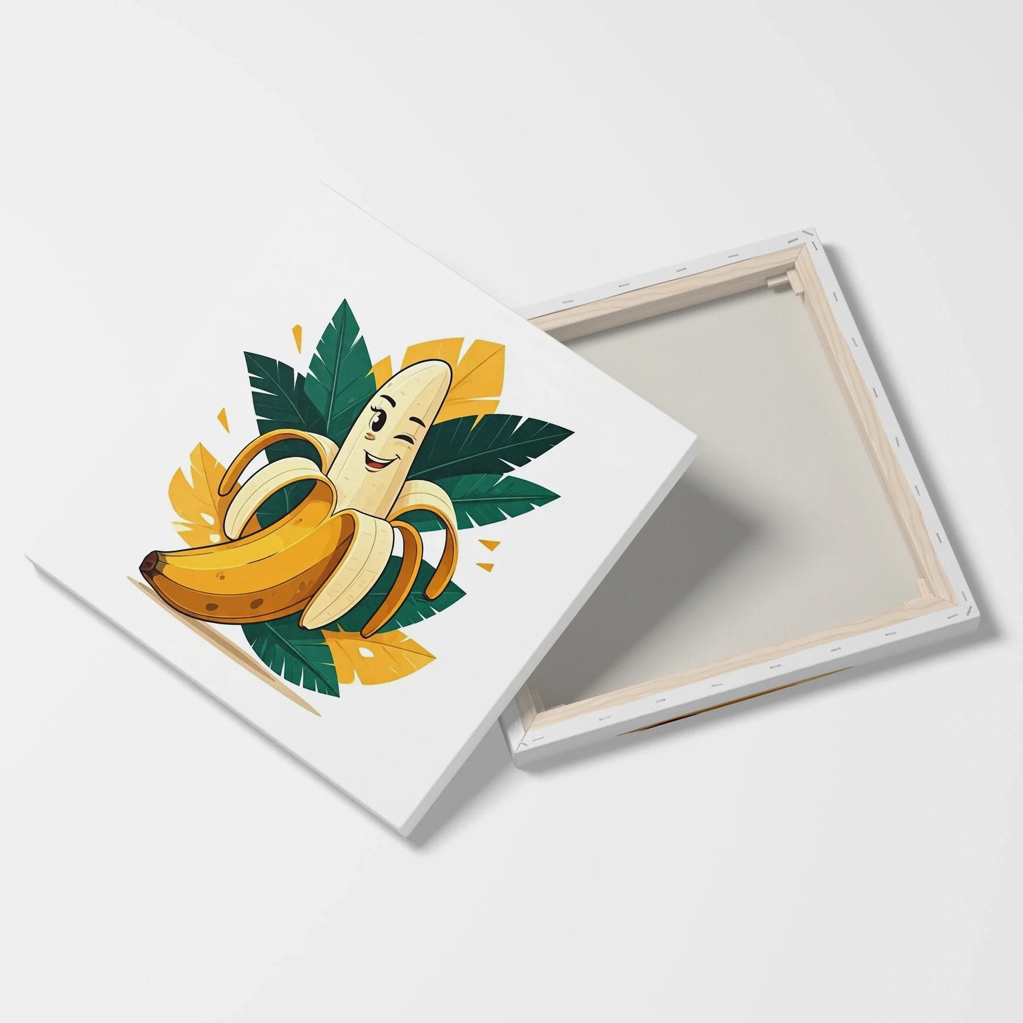 Tablou Modern - Personaj Geometric Din Banana - vedere fata verso