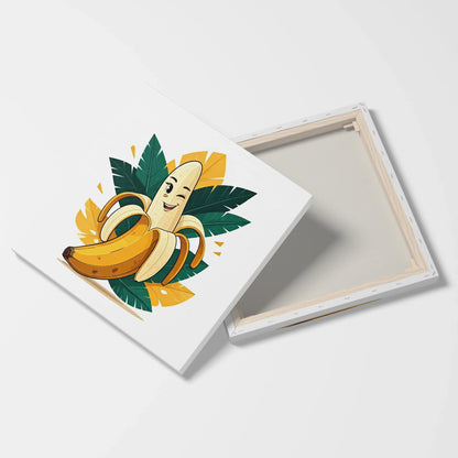 Tablou Modern - Personaj Geometric Din Banana - vedere fata verso