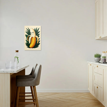 Tablou Modern - Portret Geometric Al Unei Banane Vesele - vedere bucatarie