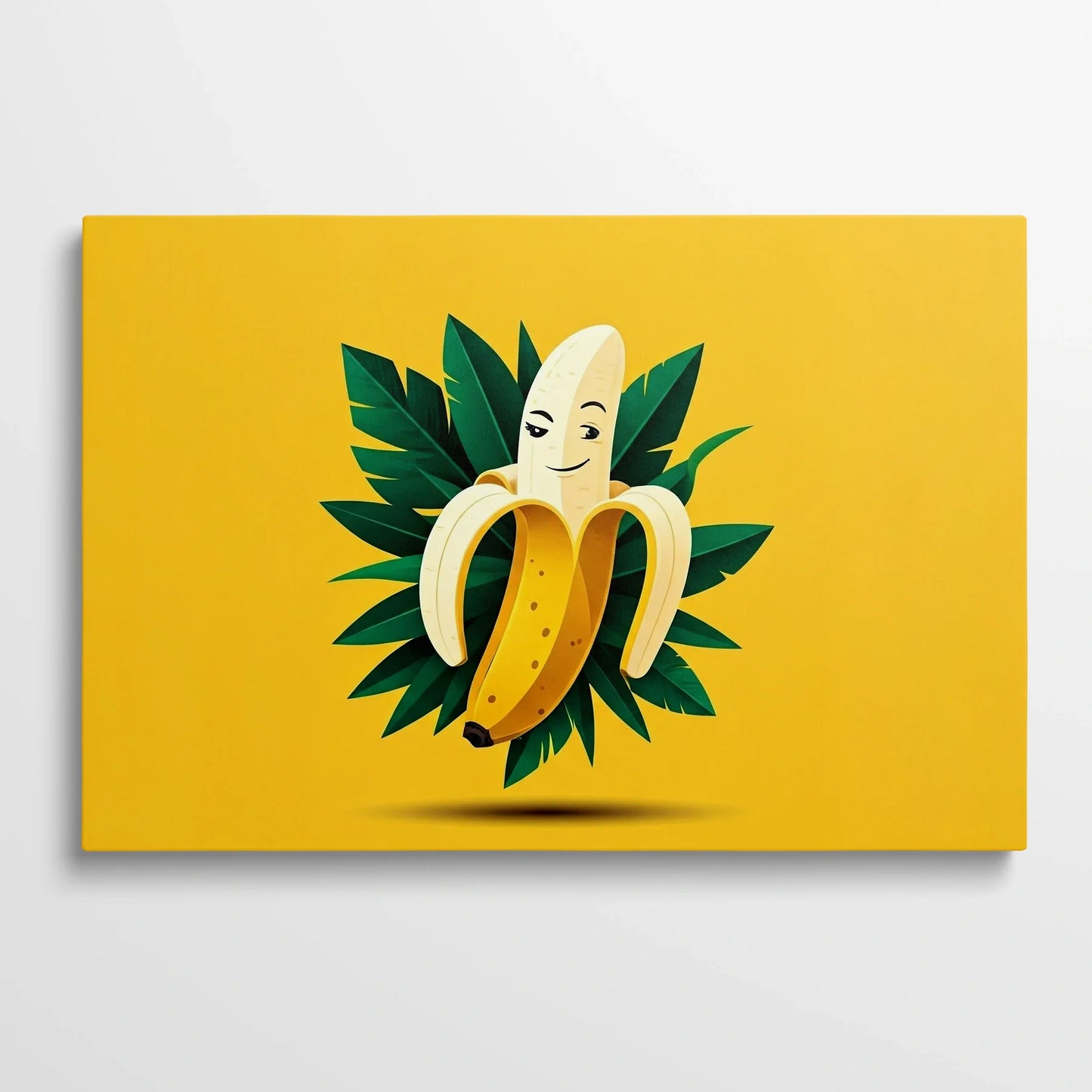 Tablou Modern - Portret Geometric Al Bananei - vedere din fata