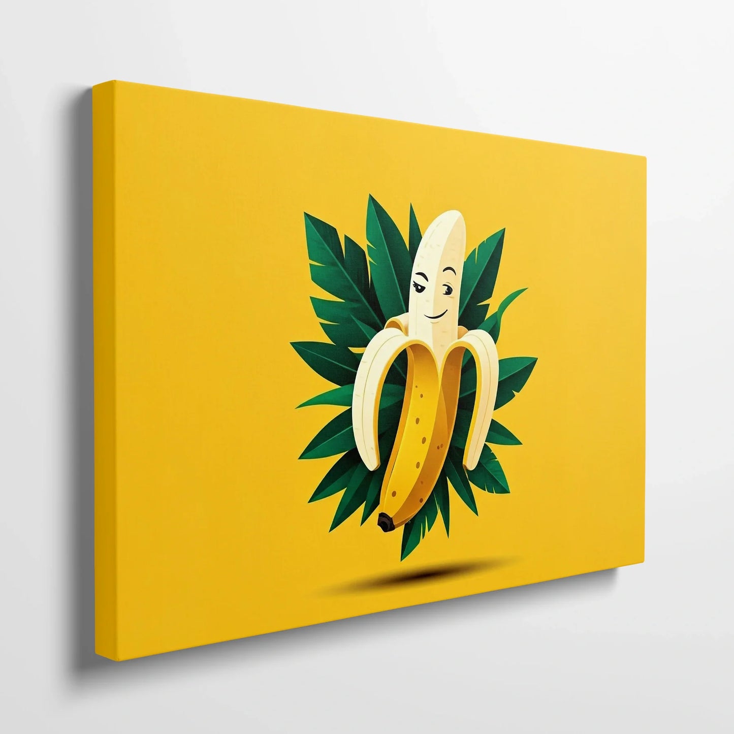 Tablou Modern - Portret Geometric Al Bananei - vedere din lateral