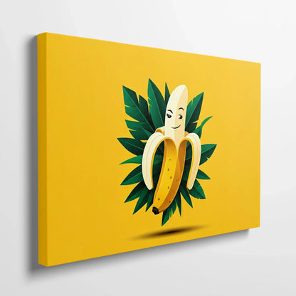Tablou Modern - Portret Geometric Al Bananei - vedere din lateral