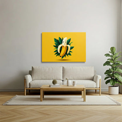 Tablou Modern - Portret Geometric Al Bananei - vedere living