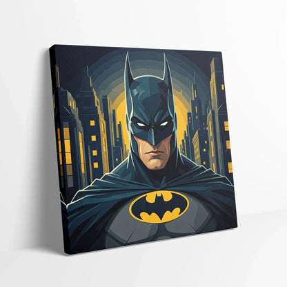 Tablou Modern - Portret Geometric Batman 3 - vedere din lateral