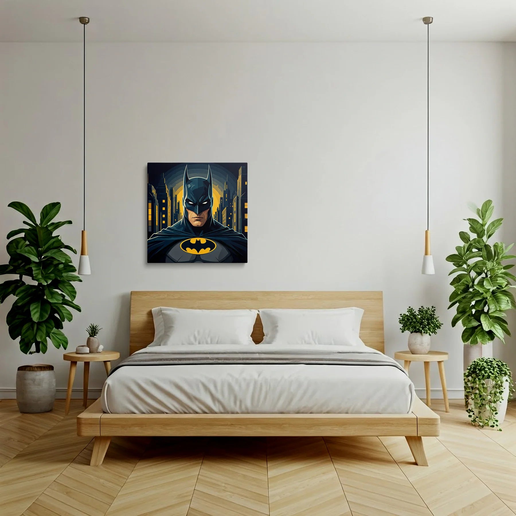Tablou Modern - Portret Geometric Batman 3 - vedere dormitor