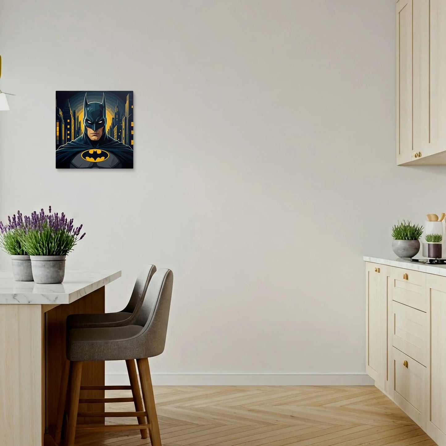 Tablou Modern - Portret Geometric Batman 3 - vedere bucatarie