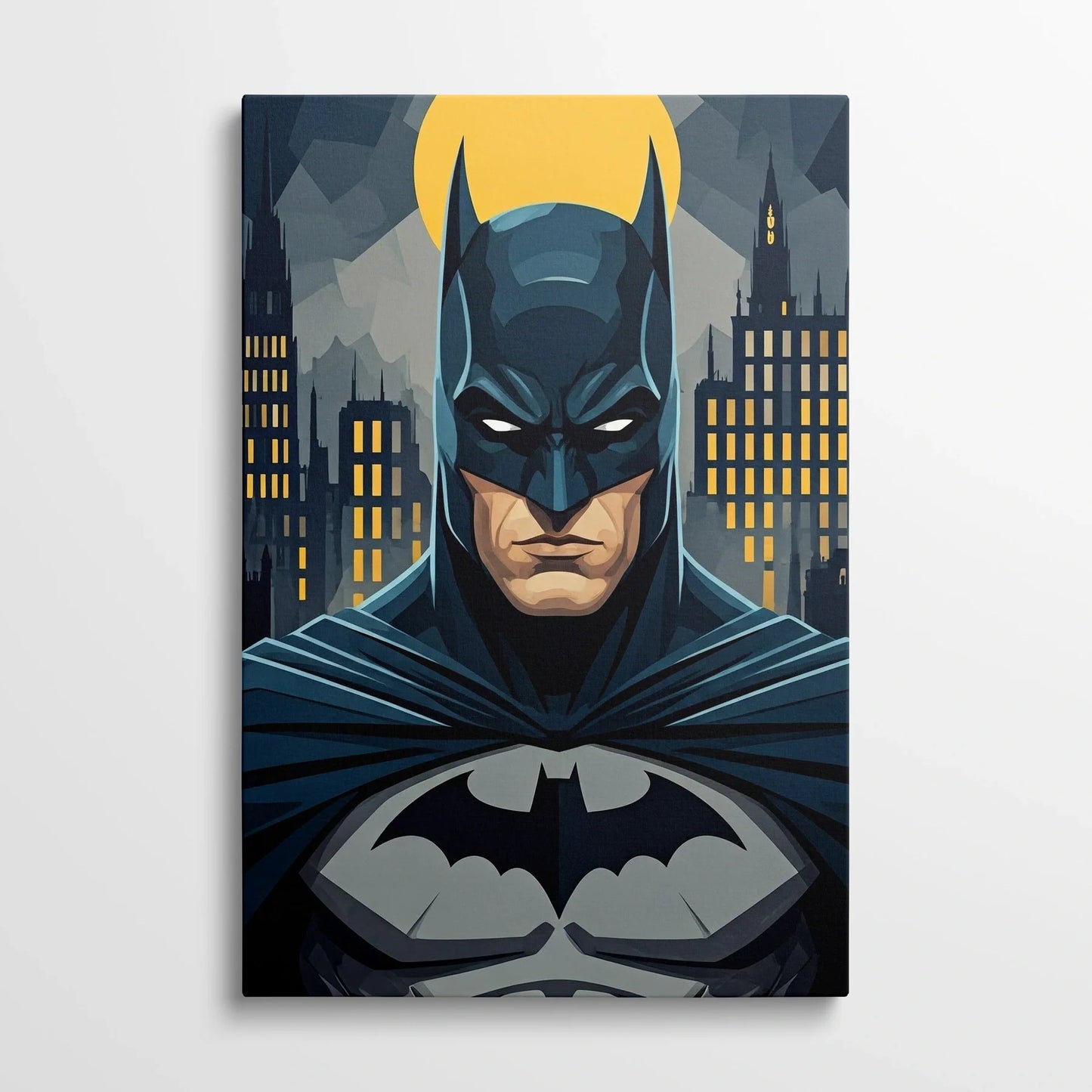 Tablou Modern - Portret Geometric Batman 3 - vedere din fata
