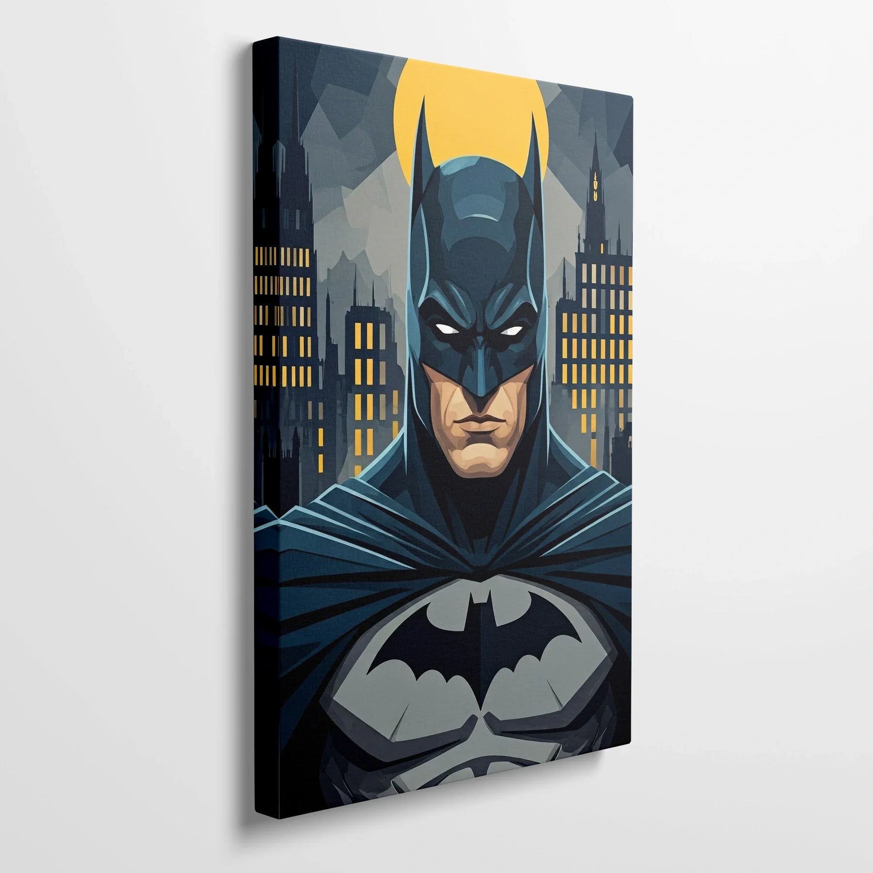 Tablou Modern - Portret Geometric Batman 3 - vedere din lateral