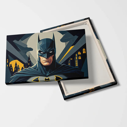 Tablou Modern - Portret Geometric cu Batman - vedere fata verso