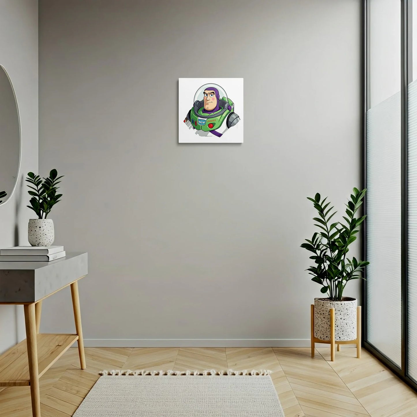 Tablou Modern - Portret Geometric Al Unui Astronaut - vedere hol