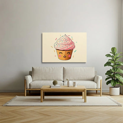 Tablou Modern - Portret Cubist de Cupcake Jucăuș - vedere living