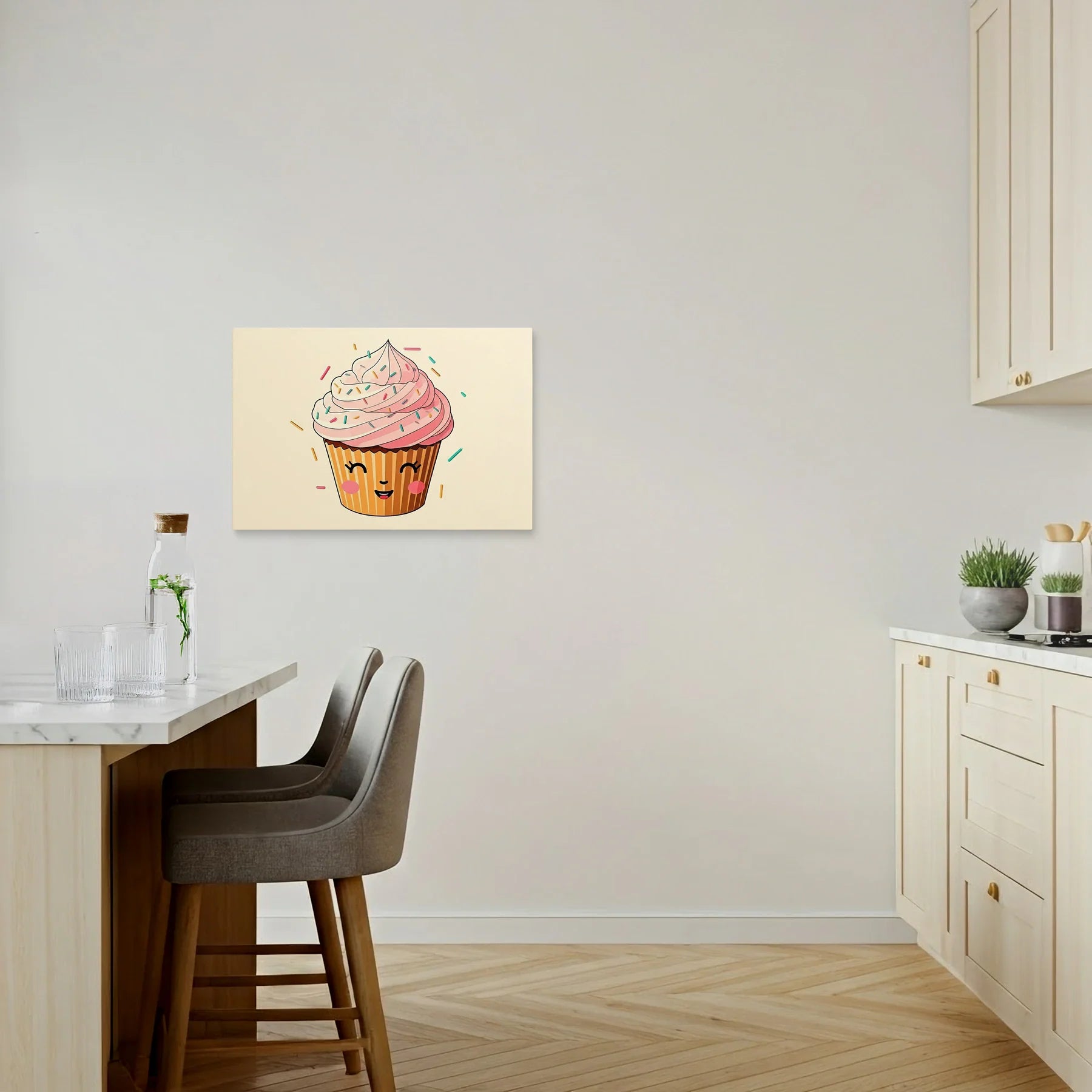 Tablou Modern - Portret Cubist de Cupcake Jucăuș - vedere bucatarie