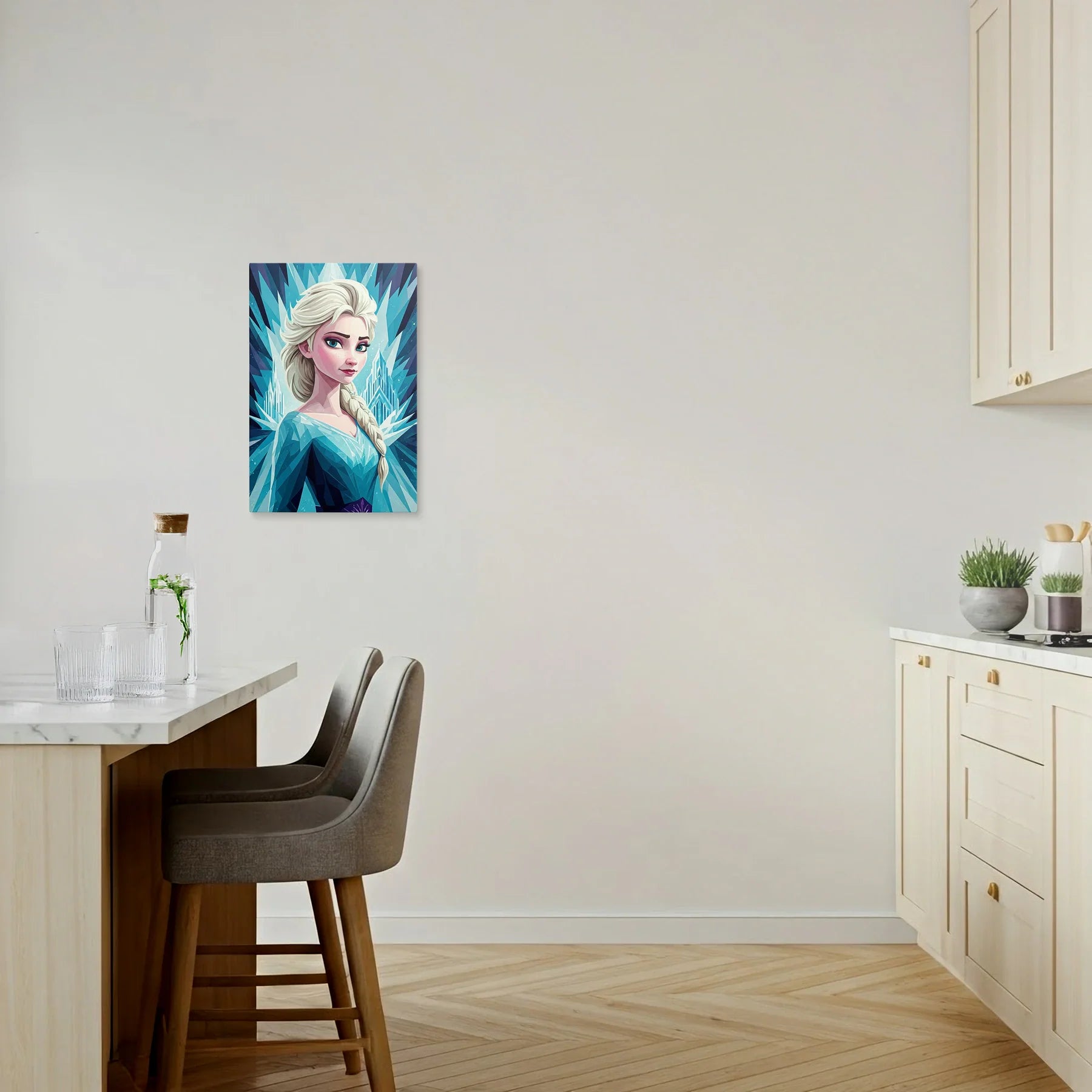 Tablou Modern - Portret Geometric de Copii - vedere bucatarie