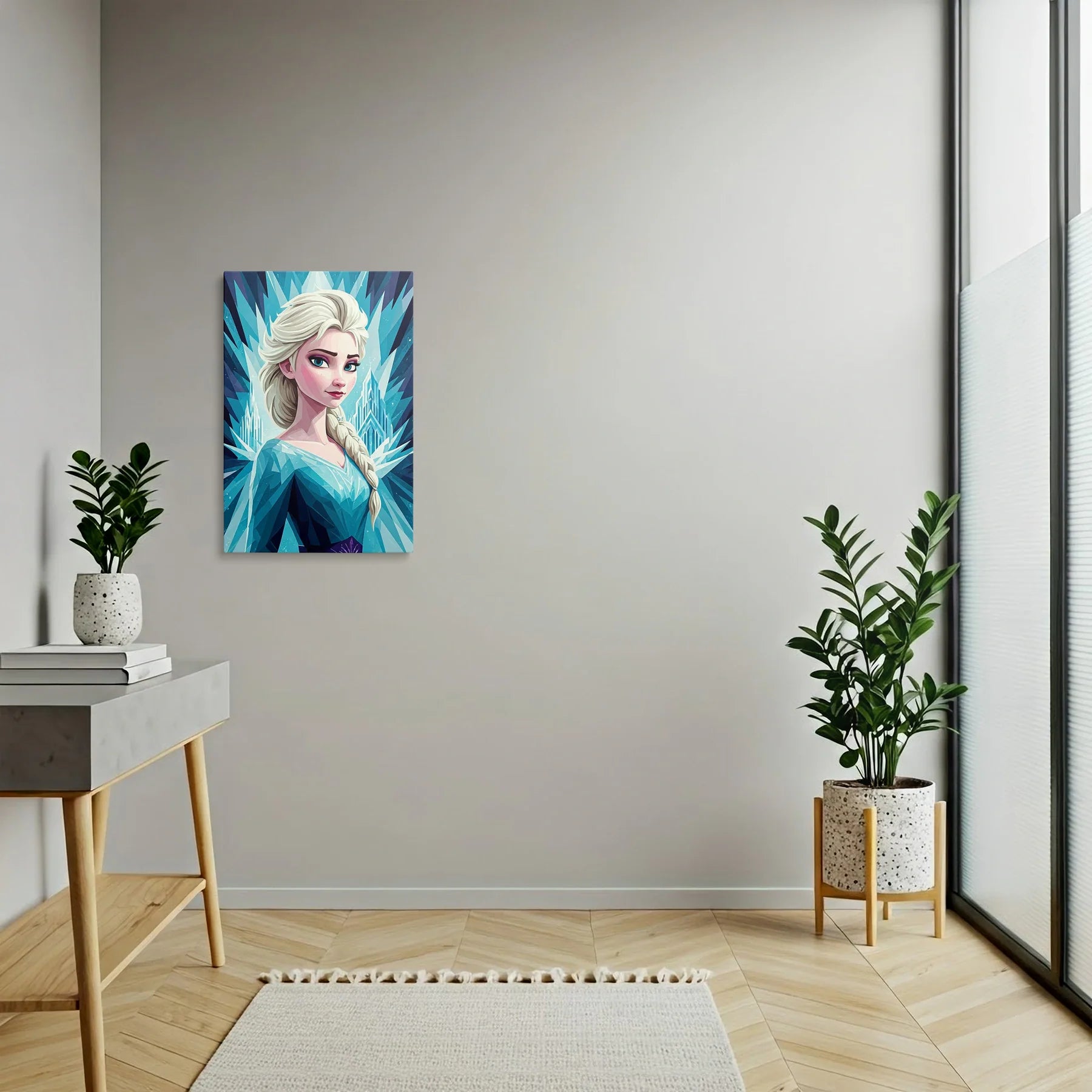 Tablou Modern - Portret Geometric de Copii - vedere hol