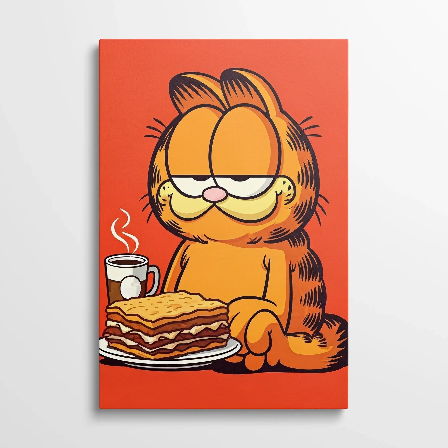 Tablou Modern - Garfield în Culori Intense - vedere din fata