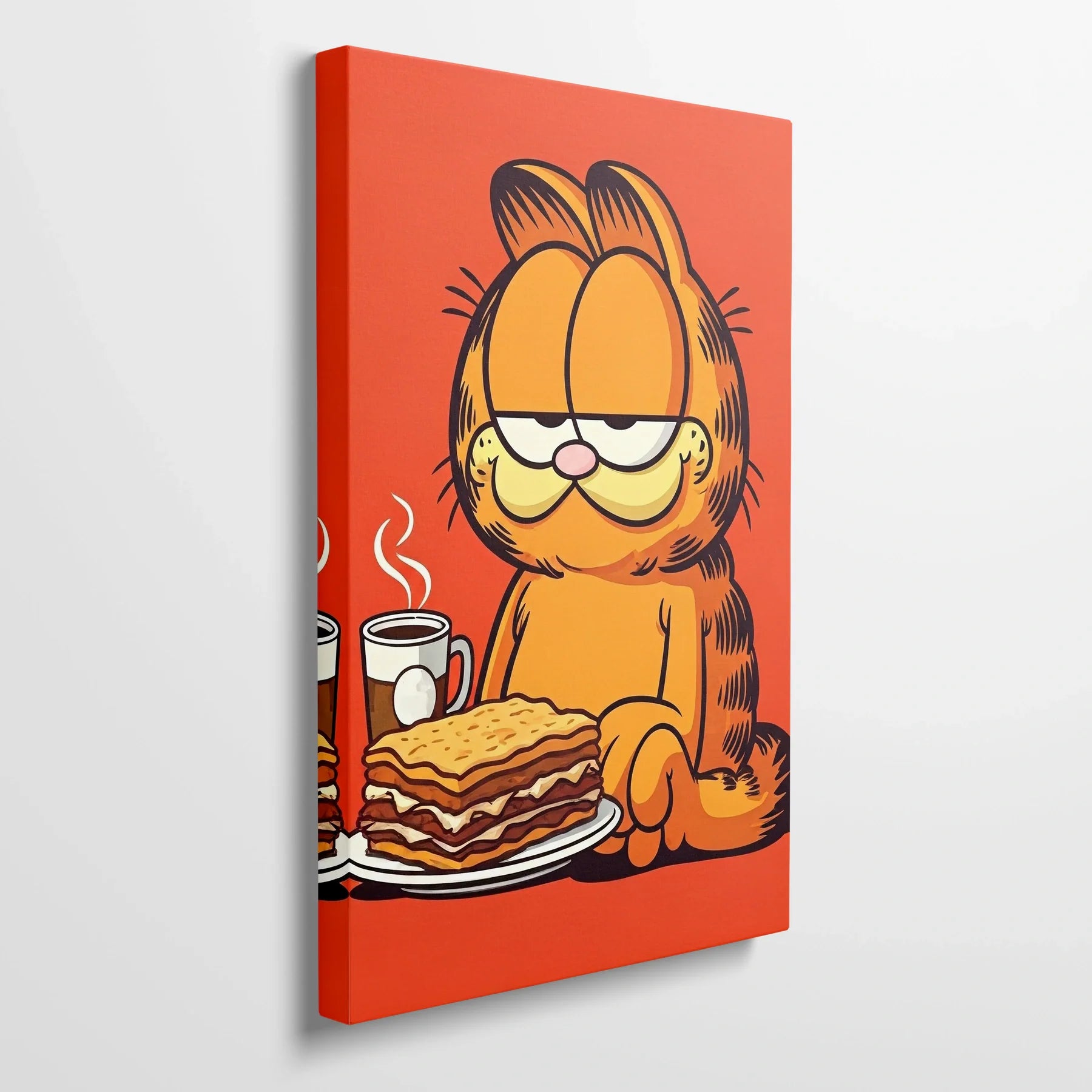 Tablou Modern - Garfield în Culori Intense - vedere din lateral