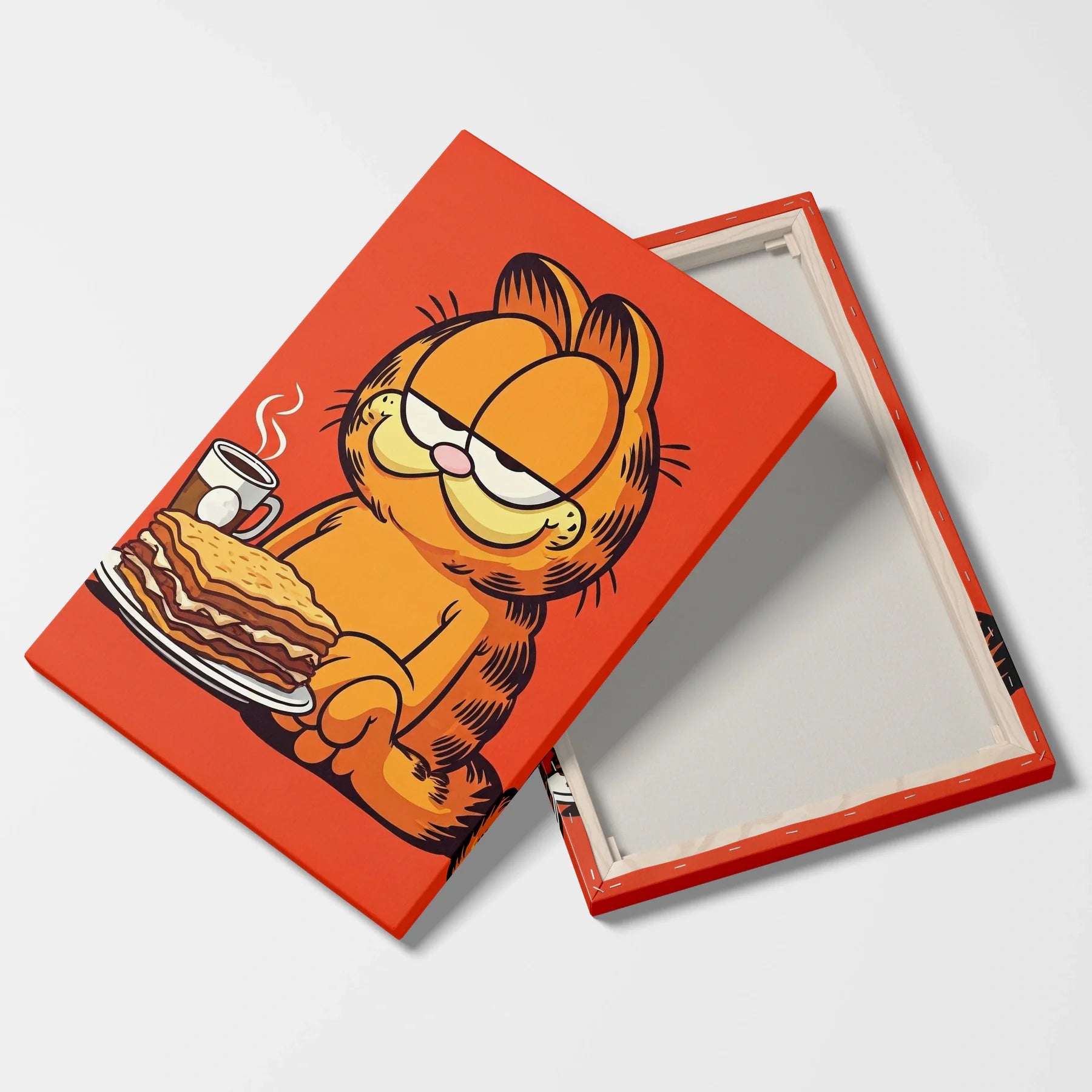 Tablou Modern - Garfield în Culori Intense - vedere fata verso