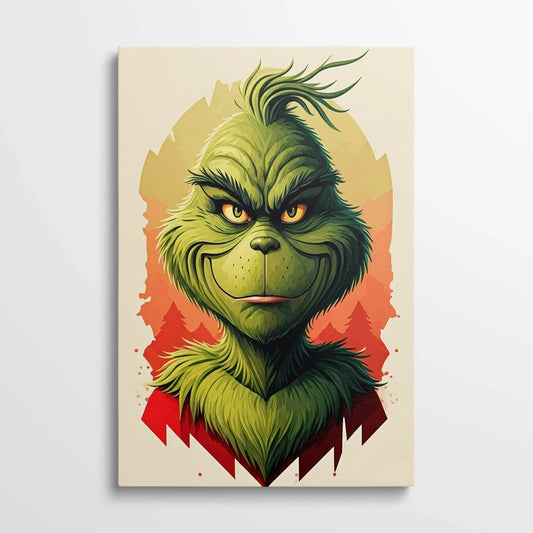 Tablou Modern - Grinch Cubist Colorat - vedere din fata