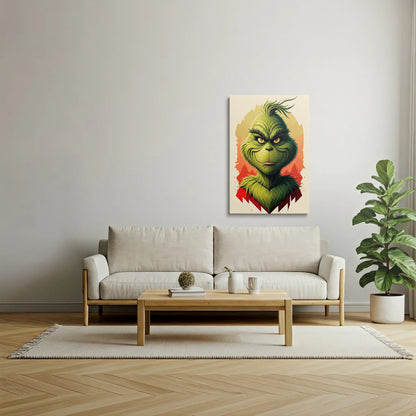Tablou Modern - Grinch Cubist Colorat - vedere living