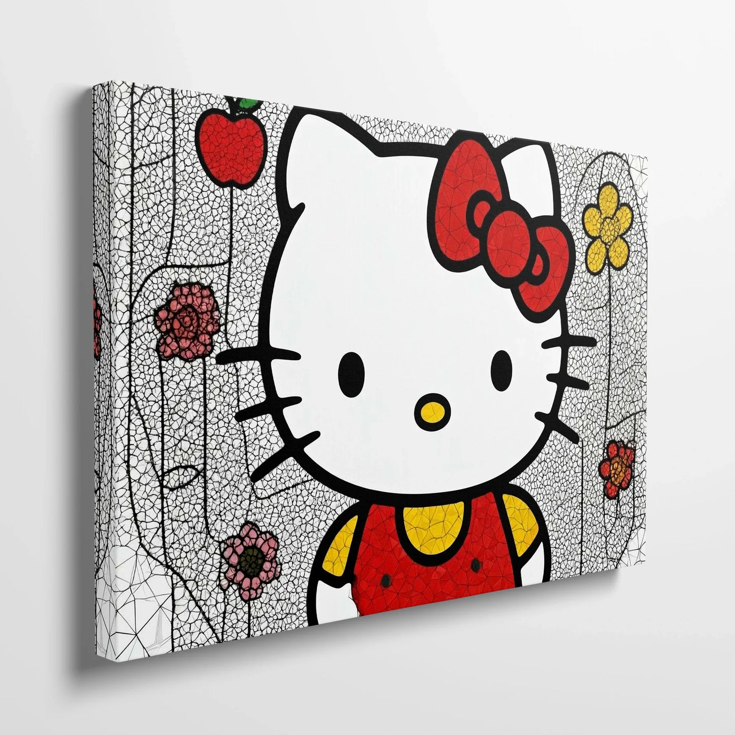 Tablou Modern - Hello Kitty Cubist Colorat - vedere din lateral