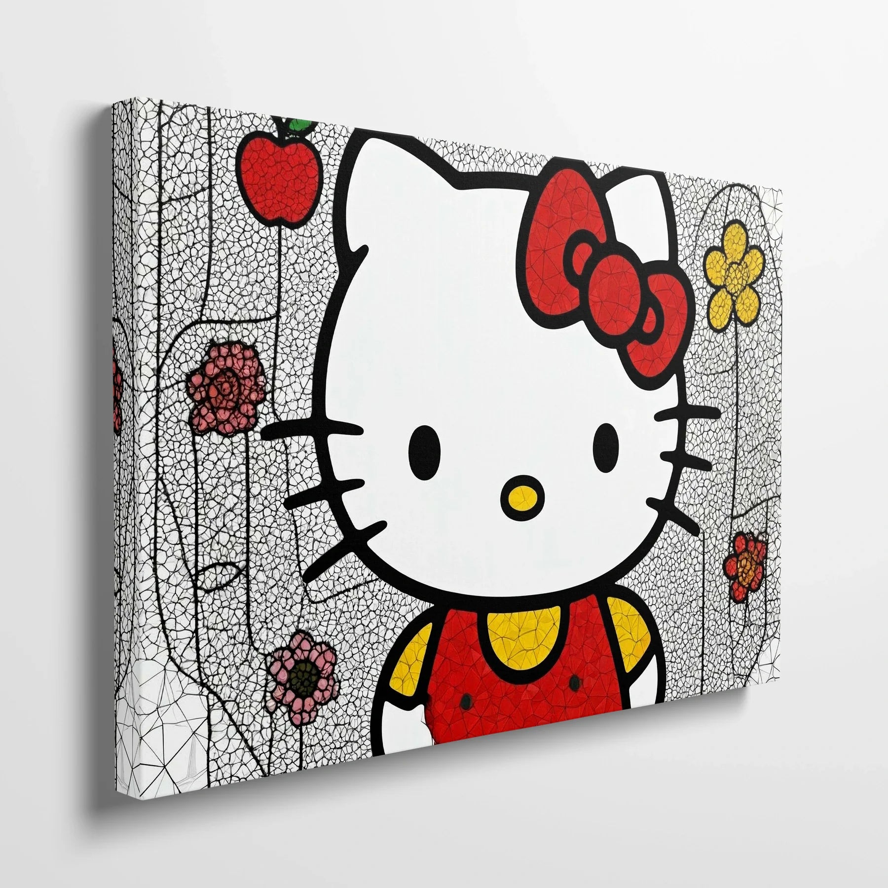 Tablou Modern - Hello Kitty Cubist Colorat - vedere din lateral