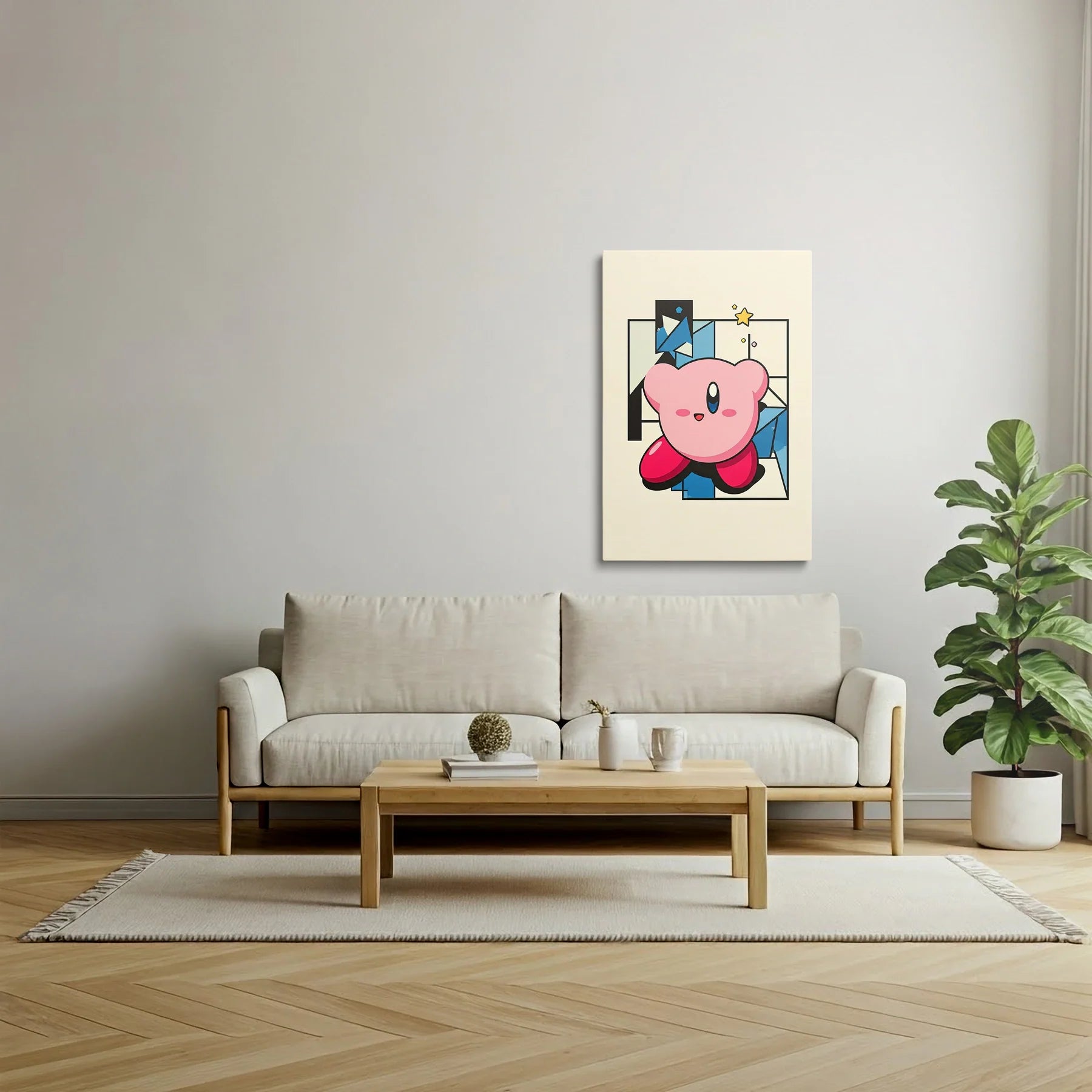 Tablou Modern - Portret Cubist Al Unui Personaj Îndrăgit - vedere living