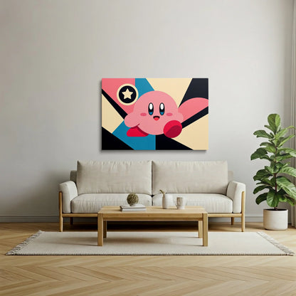 Tablou Modern - Portret Geometric Expresiv - vedere living