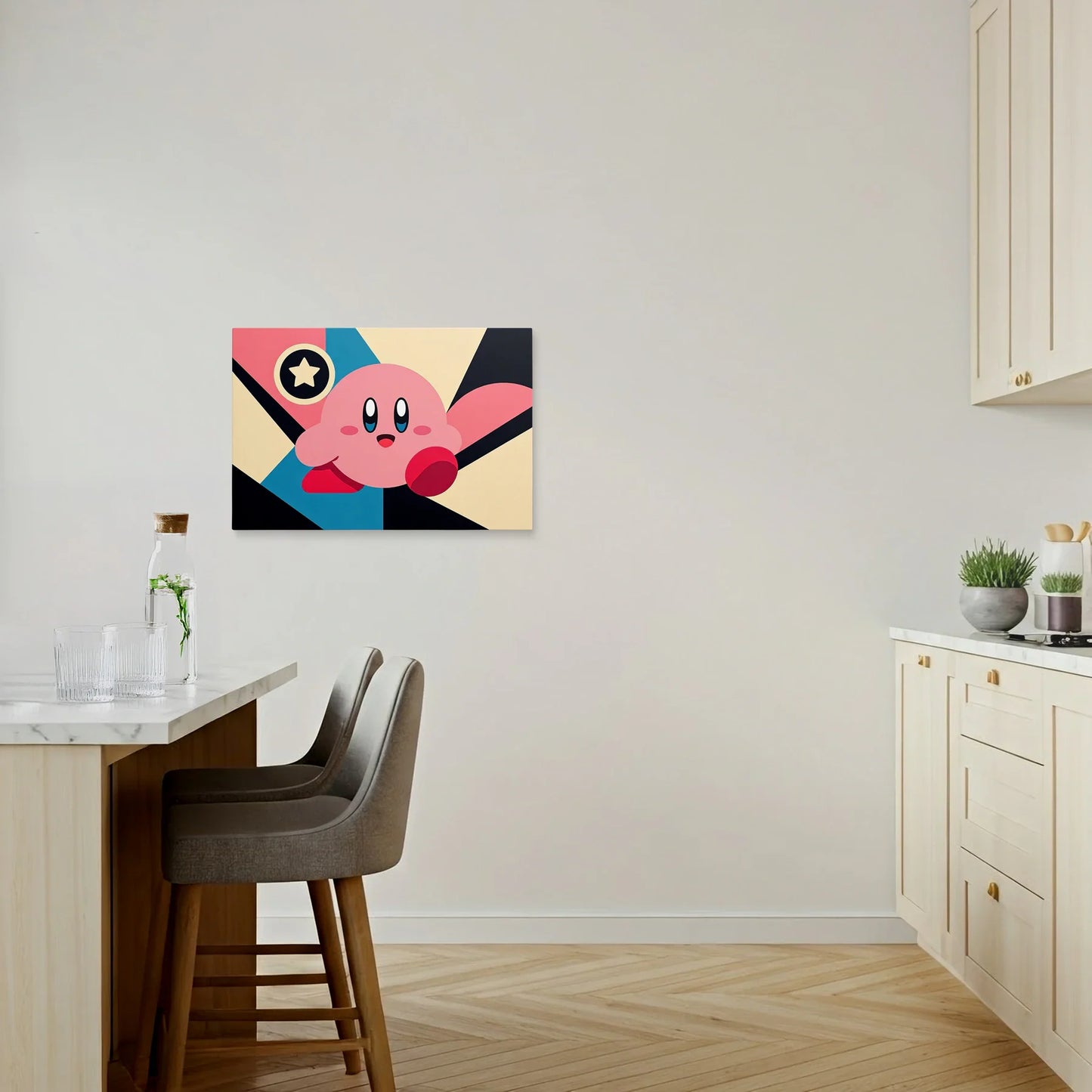 Tablou Modern - Portret Geometric Expresiv - vedere bucatarie