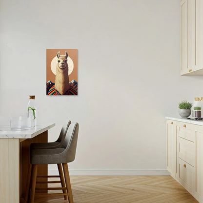 Tablou Modern - Portret Geometric de Lamă Colorată - vedere bucatarie