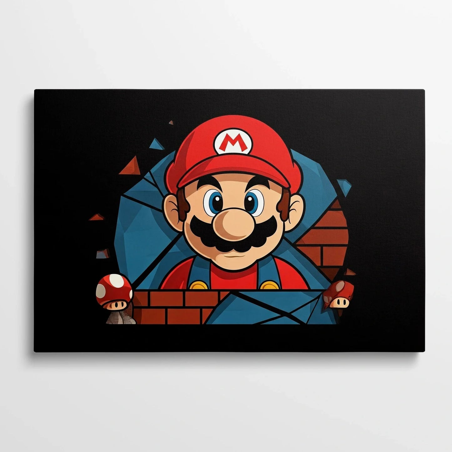 Tablou Modern - Portret Cubist cu Mario - vedere din fata