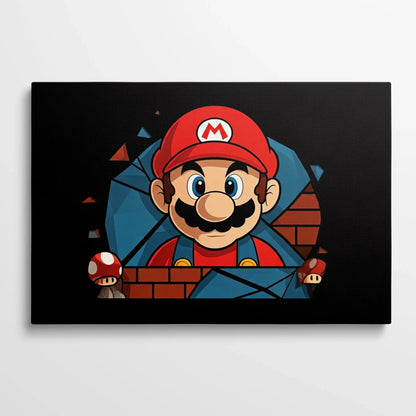 Tablou Modern - Portret Cubist cu Mario - vedere din fata