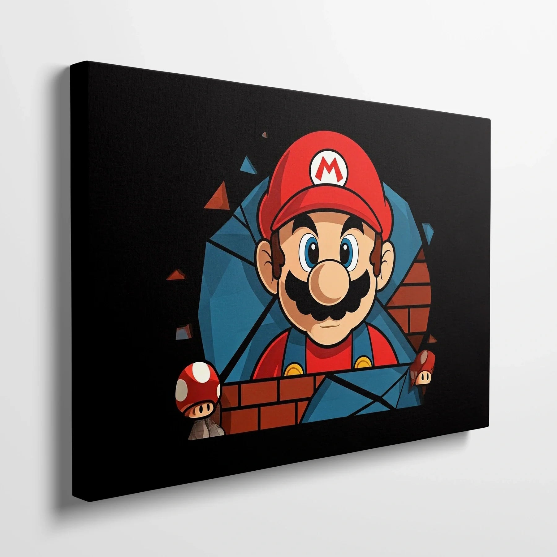 Tablou Modern - Portret Cubist cu Mario - vedere din lateral