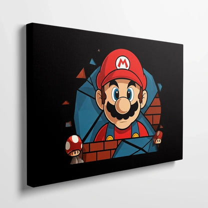 Tablou Modern - Portret Cubist cu Mario - vedere din lateral