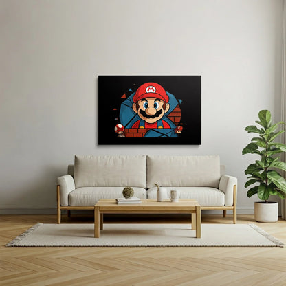 Tablou Modern - Portret Cubist cu Mario - vedere living