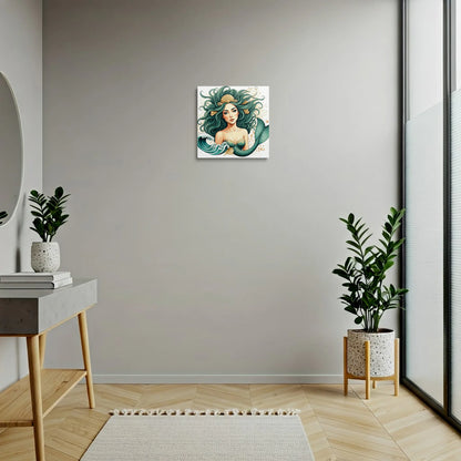 Tablou Modern - Portret Geometric Al Unei Sirene - vedere hol