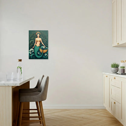 Tablou Modern - Portret Geometric Al Sirenei - vedere bucatarie