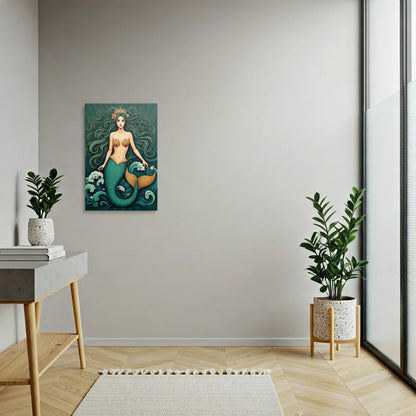 Tablou Modern - Portret Geometric Al Sirenei - vedere hol