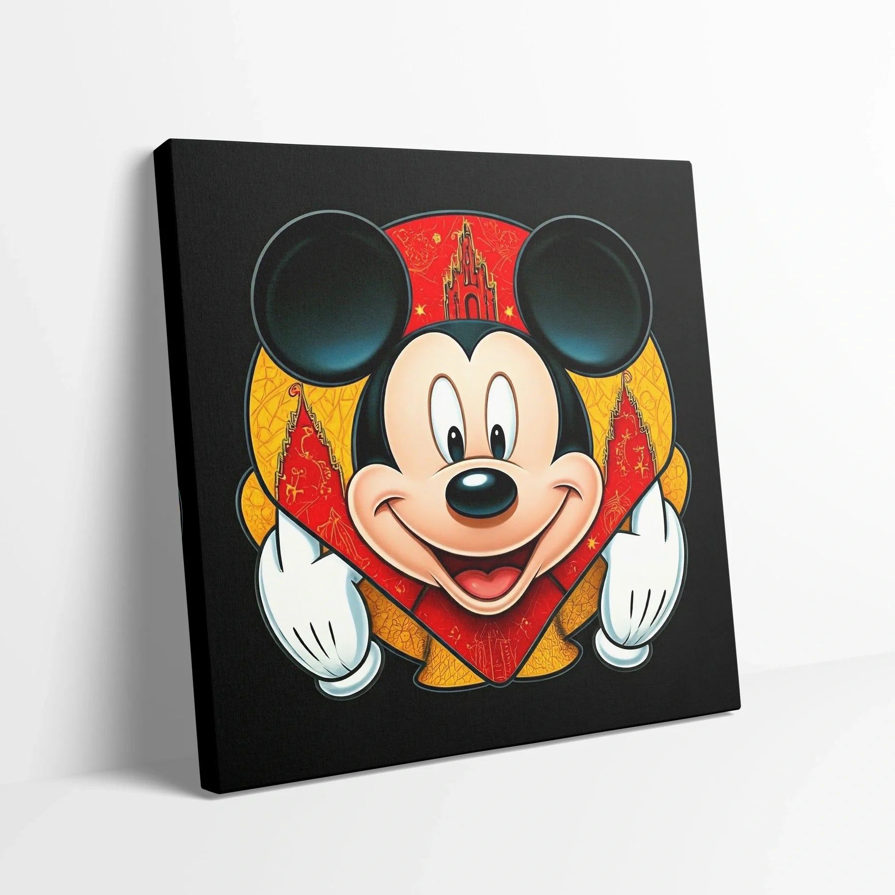 Tablou Modern - Mickey Mouse Cubist Colorat - vedere din lateral
