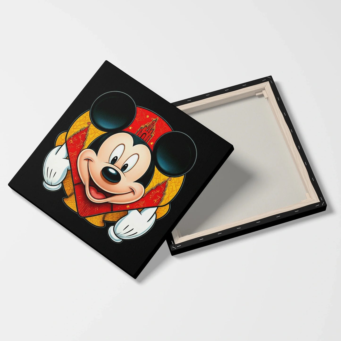 Tablou Modern - Mickey Mouse Cubist Colorat - vedere fata verso
